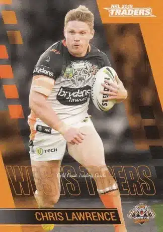 2019 NRL Traders Common Card - Base 153 Chris Lawrence Wests Tigers