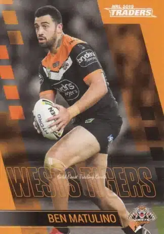 2019 NRL Traders Common Card - Base 155 Ben Matulino Wests Tigers