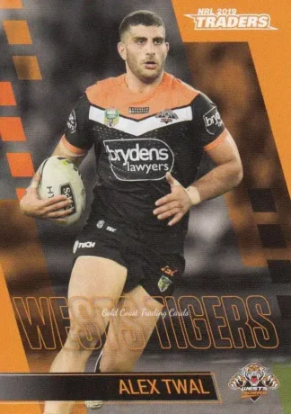 2019 NRL Traders Common Card - Base 160 Alex Twal Wests Tigers
