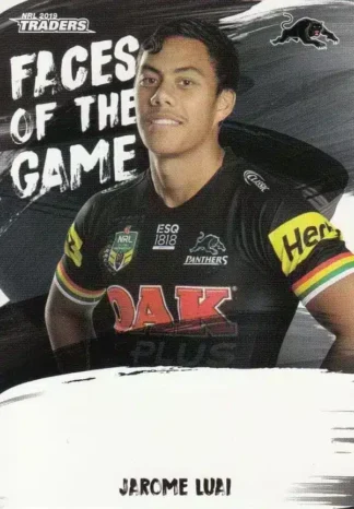 2019 NRL Traders Faces Of The Game - FG44 Jarome Luai Penrith Panthers