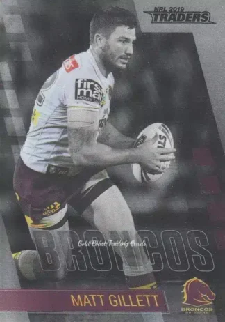 2019 NRL Traders Platinum Parallels - PS003 Matt Gillett Brisbane Broncos