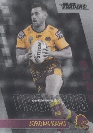 2019 NRL Traders Platinum Parallels - PS005 Jordan Kahu Brisbane Broncos