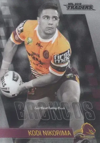 2019 NRL Traders Platinum Parallels - PS008 Kodi Nikorima Brisbane Broncos