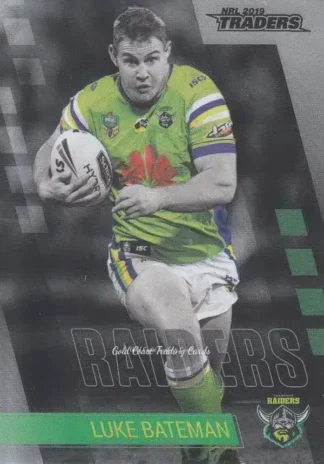2019 NRL Traders Platinum Parallels - PS012 Luke Bateman Canberra Raiders