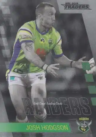 2019 NRL Traders Platinum Parallels - PS015 Josh Hodgson Canberra Raiders