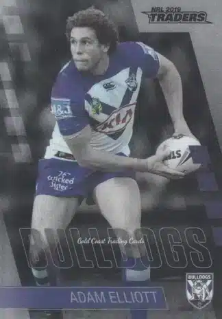 2019 NRL Traders Platinum Parallels - PS022 Adam Elliott Canterbury Bulldogs