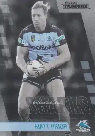 2019 NRL Traders Platinum Parallels - PS038 Matt Prior Cronulla Sharks