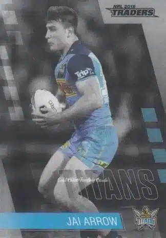 2019 NRL Traders Platinum Parallels - PS042 Jai Arrow Gold Coast Titans