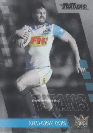 2019 NRL Traders Platinum Parallels - PS043 Anthony Don Gold Coast Titans
