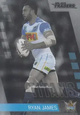 2019 NRL Traders Platinum Parallels - PS045 Ryan James Gold Coast Titans