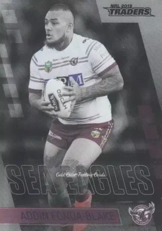 2019 NRL Traders Platinum Parallels - PS053 Addin Fonua-Blake Manly Sea Eagles