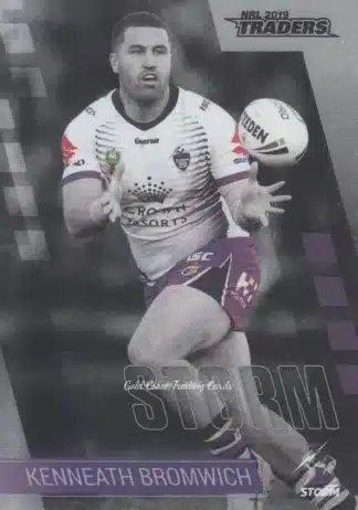 2019 NRL Traders Platinum Parallels - PS065 Kenneath Bromwich Melbourne Storm