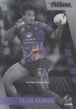2019 NRL Traders Platinum Parallels - PS066 Felise Kaufusi Melbourne Storm