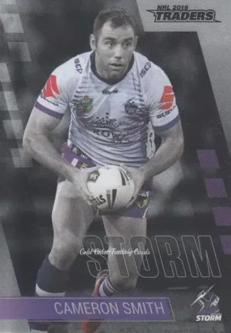 2019 NRL Traders Platinum Parallels - PS069 Cameron Smith Melbourne Storm