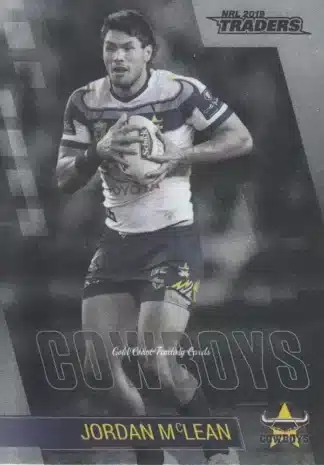 2019 NRL Traders Platinum Parallels - PS087 Jordan McLean North Qld Cowboys
