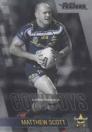 2019 NRL Traders Platinum Parallels - PS089 Matthew Scott North Qld Cowboys
