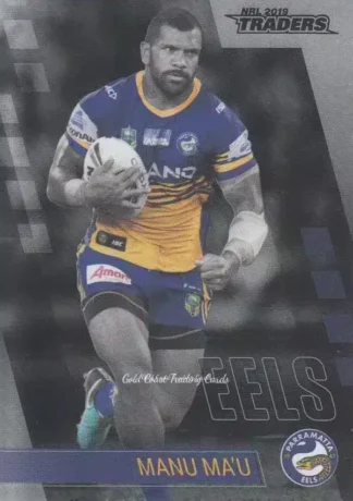 2019 NRL Traders Platinum Parallels - PS097 Manu Ma'u Parramatta Eels