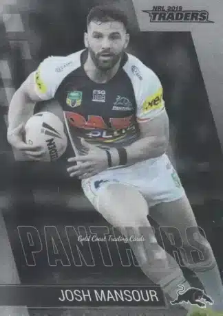 2019 NRL Traders Platinum Parallels - PS107 Josh Mansour Penrith Panthers