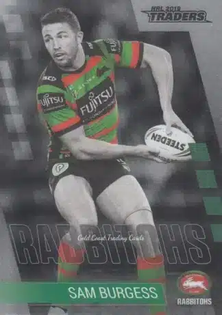 2019 NRL Traders Platinum Parallels - PS113 Sam Burgess South Sydney Rabbitohs