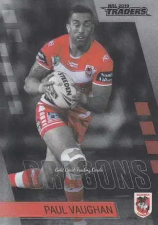 2019 NRL Traders Platinum Parallels - PS129 Paul Vaughan St George Dragons