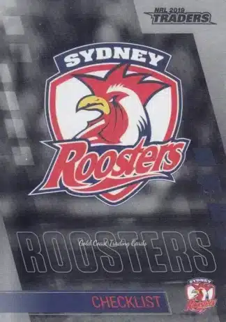2019 NRL Traders Platinum Parallels - PS131 Checklist Sydney Roosters