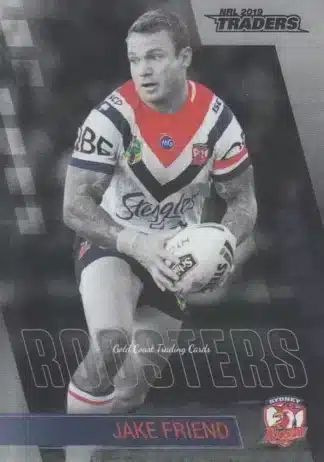 2019 NRL Traders Platinum Parallels - PS134 Jake Friend Sydney Roosters