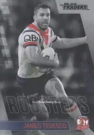 2019 NRL Traders Platinum Parallels - PS140 James Tedesco Sydney Roosters