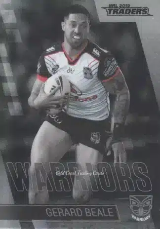 2019 NRL Traders Platinum Parallels - PS143 Gerard Beale Warriors