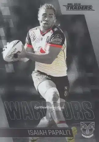 2019 NRL Traders Platinum Parallels - PS149 Isaiah Papali'i Warriors