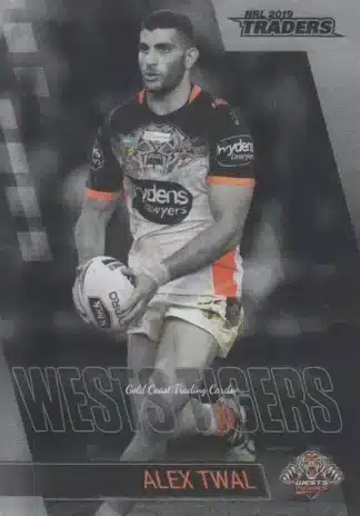 2019 NRL Traders Platinum Parallels - PS160 Alex Twal Wests Tigers