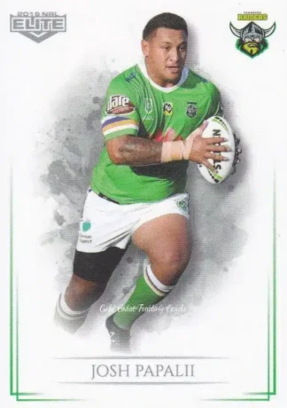 2019 NRL Elite Common Card - Base 015 Josh Papalii Canberra Raiders