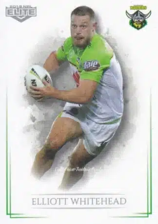 2019 NRL Elite Common Card - Base 018 Elliott Whitehead Canberra Raiders