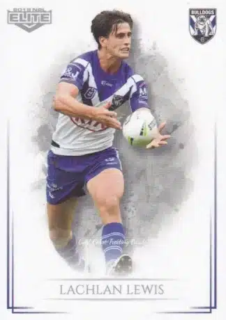 2019 NRL Elite Common Card - Base 024 Lachlan Lewis Canterbury Bulldogs