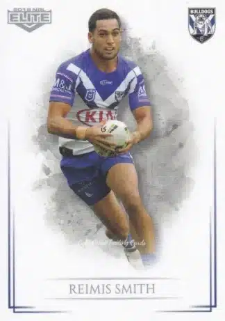 2019 NRL Elite Common Card - Base 026 Reimis Smith Canterbury Bulldogs
