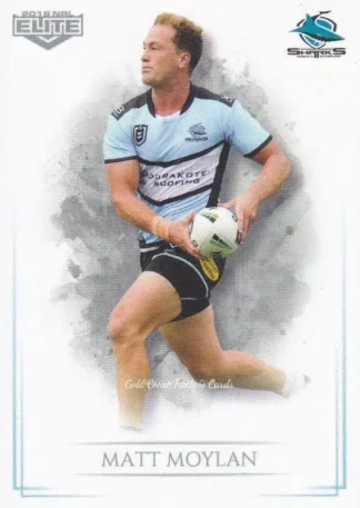 2019 NRL Elite Common Card - Base 033 Matt Moylan Cronulla Sharks