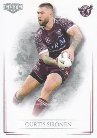 2019 NRL Elite Common Card - Base 050 Curtis Sironen Manly Sea Eagles
