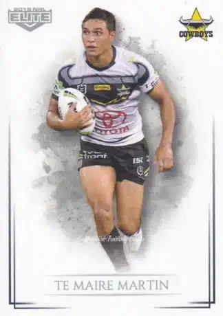 2019 NRL Elite Common Card - Base 077 Te Maire Martin North Qld Cowboys