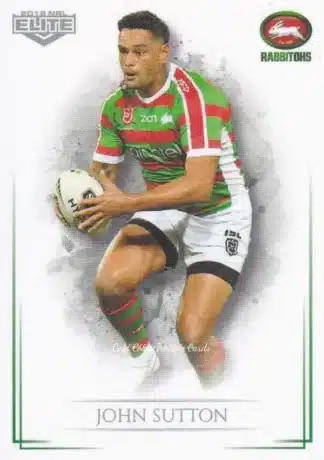 2019 NRL Elite Common Card - Base 108 John Sutton South Sydney Rabbitohs