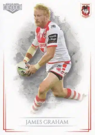2019 NRL Elite Common Card - Base 111 James Graham St George Dragons
