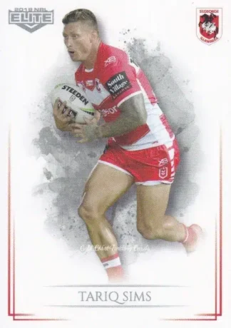 2019 NRL Elite Common Card - Base 115 Tariq Sims St George Dragons