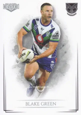 2019 NRL Elite Common Card - Base 130 Blake Green Warriors