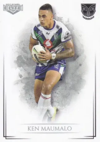 2019 NRL Elite Common Card - Base 133 Ken Maumalo Warriors