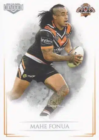 2019 NRL Elite Common Card - Base 139 Mahe Fonua Wests Tigers