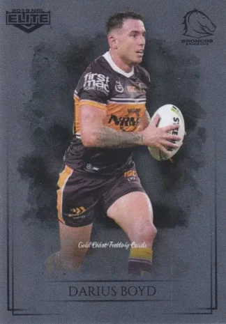 2019 NRL Elite Silver Specials - SS002 Darius Boyd Brisbane Broncos