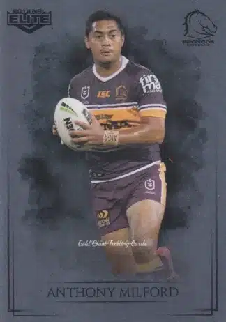 2019 NRL Elite Silver Specials - SS006 Anthony Milford Brisbane Broncos