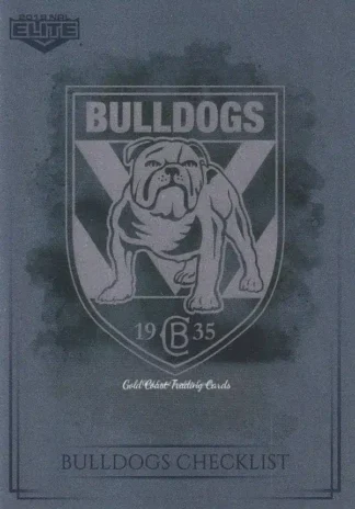 2019 NRL Elite Silver Specials - SS019 Logo Checklist Canterbury Bulldogs