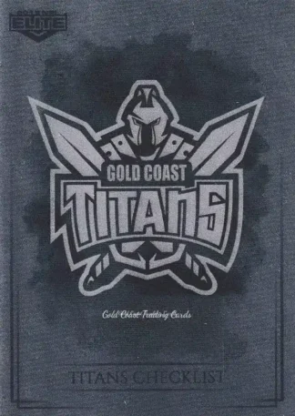 2019 NRL Elite Silver Specials - SS037 Logo Checklist Gold Coast Titans