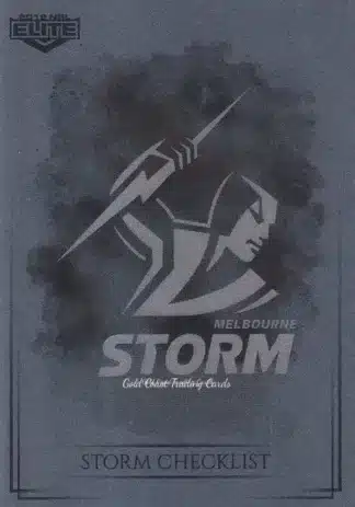 2019 NRL Elite Silver Specials - SS055 Logo Checklist Melbourne Storm