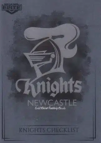 2019 NRL Elite Silver Specials - SS064 Logo Checklist Newcastle Knights