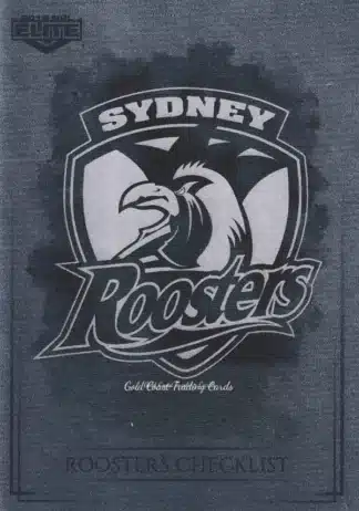 2019 NRL Elite Silver Specials - SS118 Logo Checklist Sydney Roosters